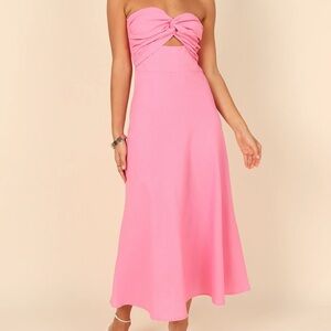 Petal & Pup Strapless Yellow Dress